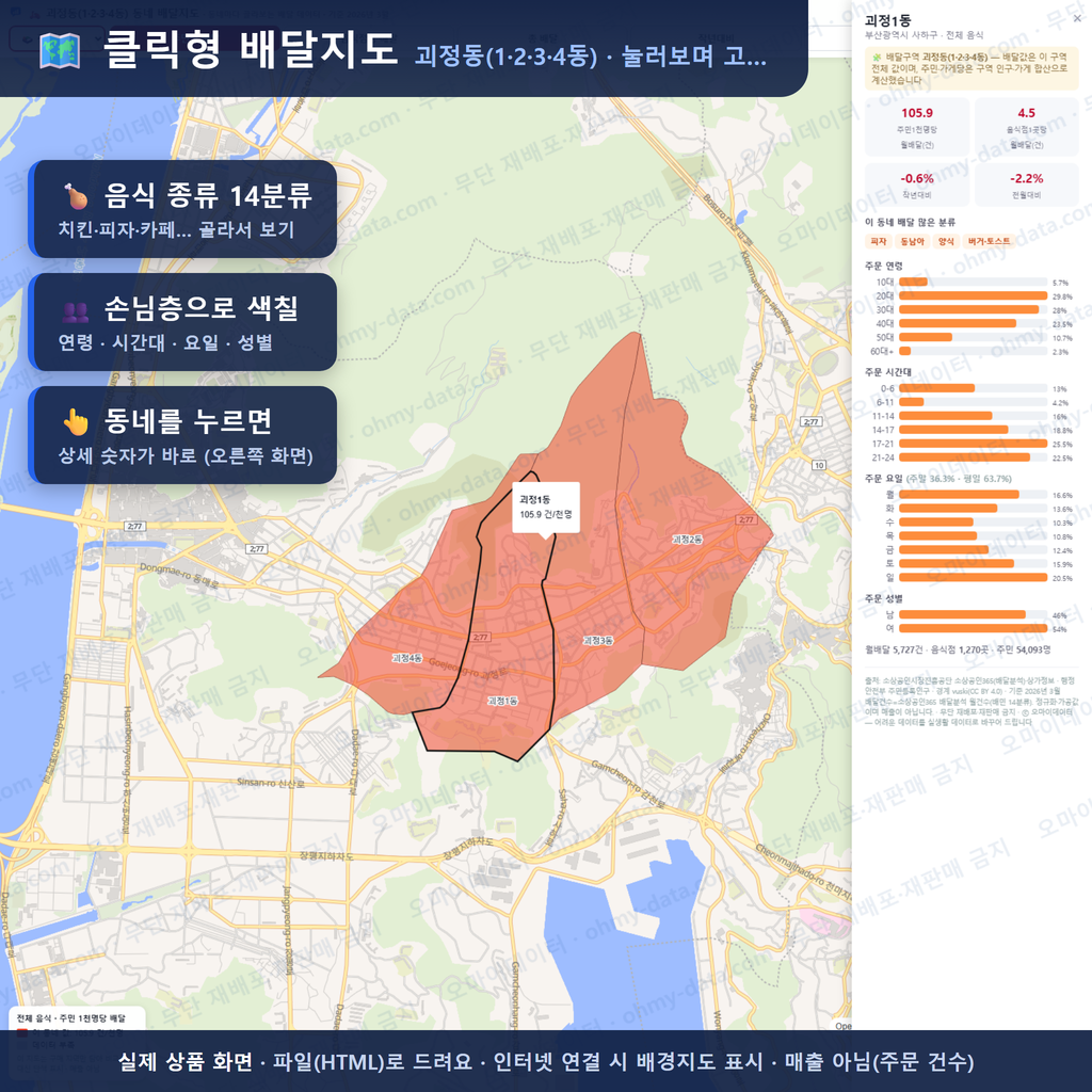 인터랙티브 지도 미리보기(실제 상품은 클릭형 HTML)