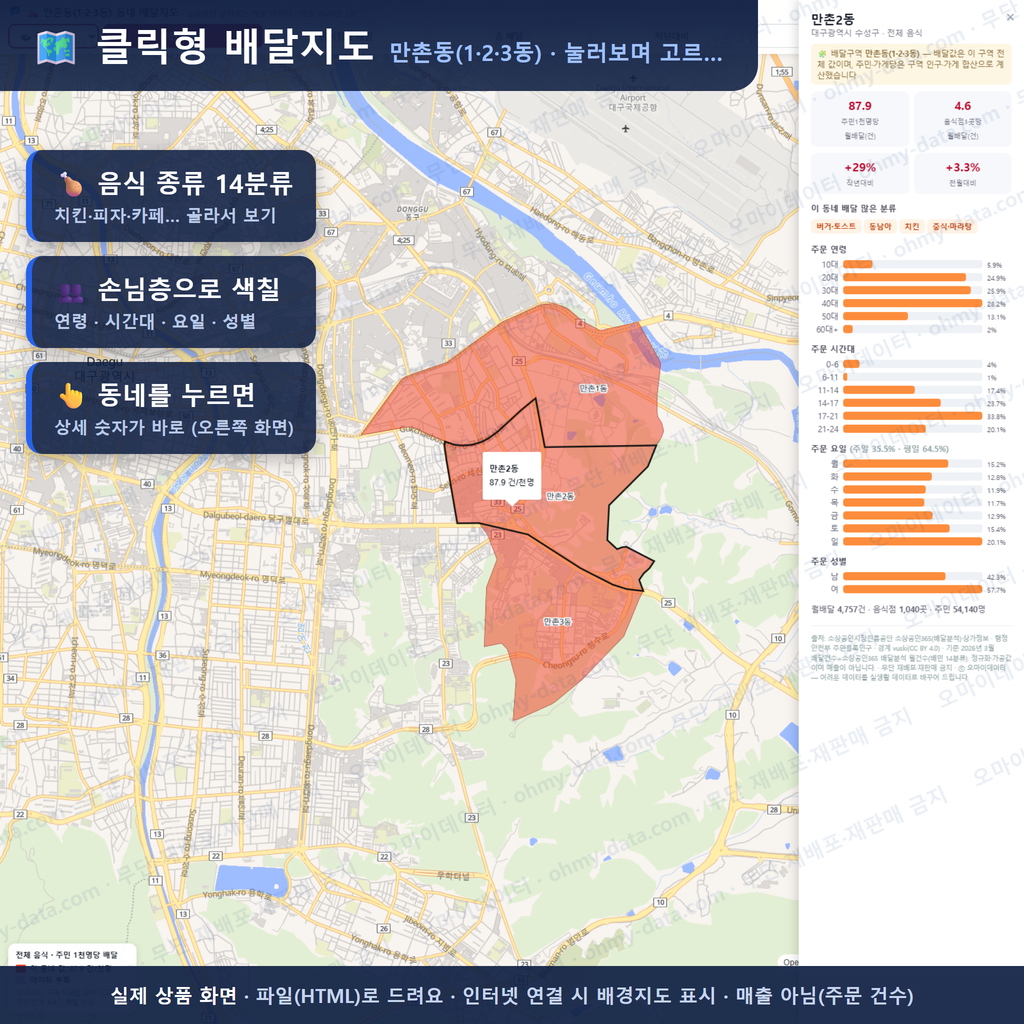 인터랙티브 지도 미리보기(실제 상품은 클릭형 HTML)