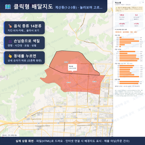 인터랙티브 지도 미리보기(실제 상품은 클릭형 HTML)