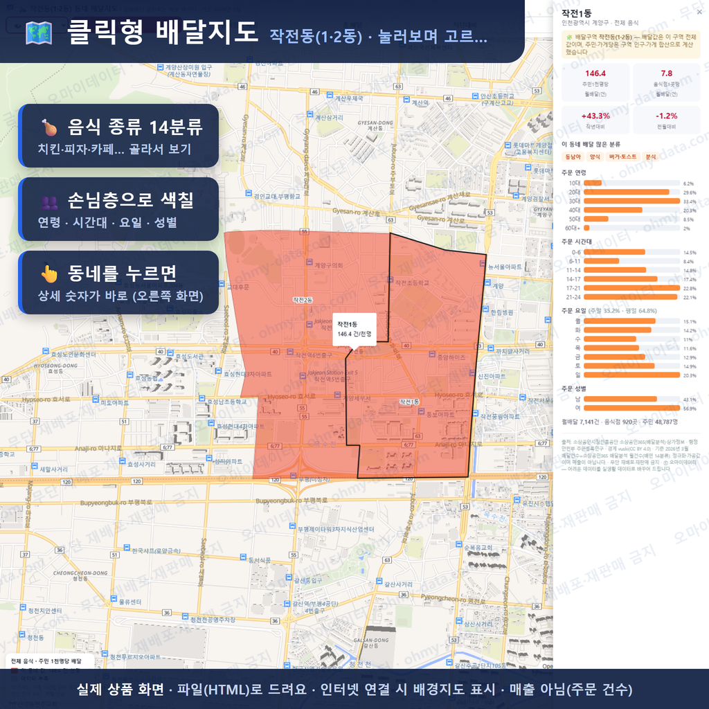 인터랙티브 지도 미리보기(실제 상품은 클릭형 HTML)