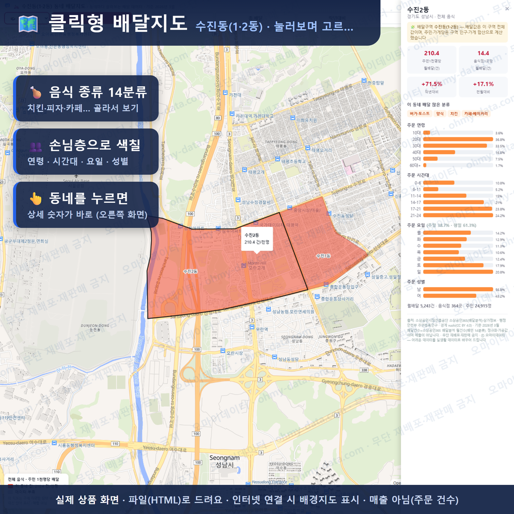 인터랙티브 지도 미리보기(실제 상품은 클릭형 HTML)