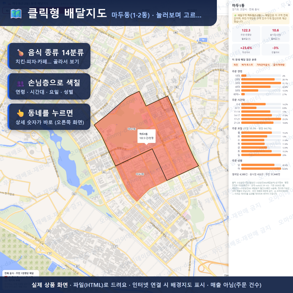 인터랙티브 지도 미리보기(실제 상품은 클릭형 HTML)