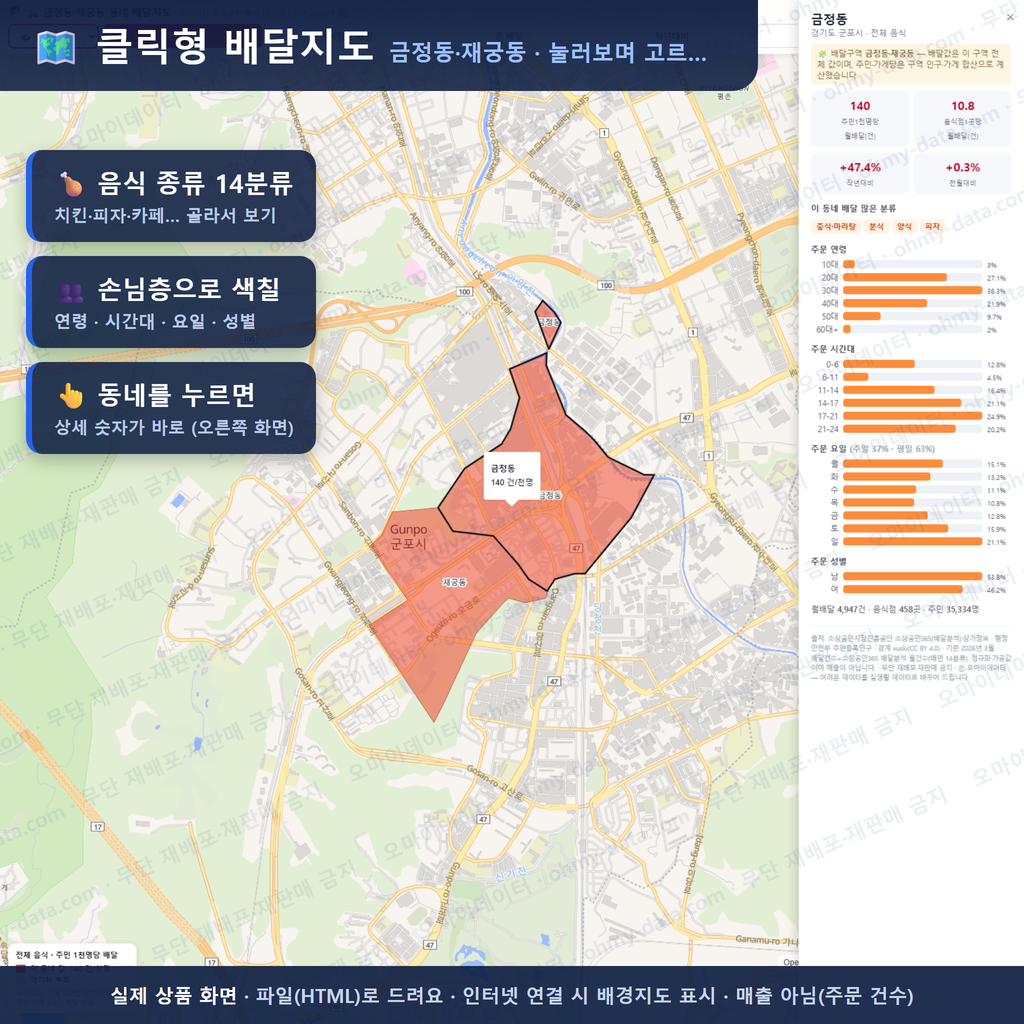 인터랙티브 지도 미리보기(실제 상품은 클릭형 HTML)
