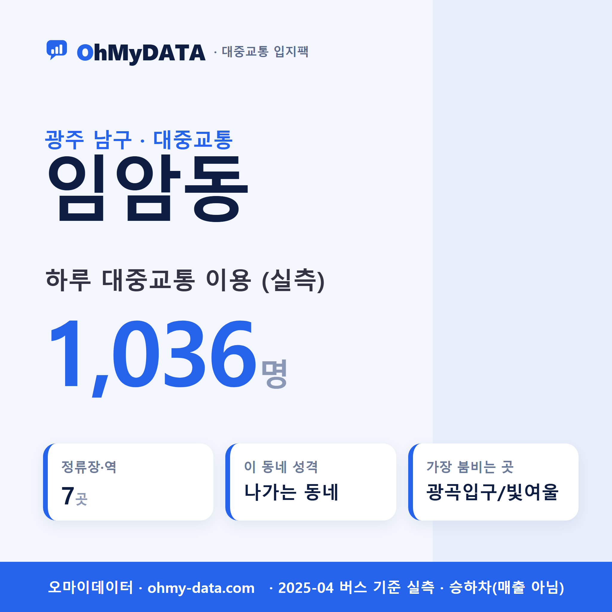 임암동 대중교통 입지팩 표지
