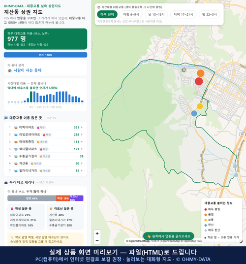 인터랙티브 지도 미리보기(실제 상품은 클릭형 HTML)