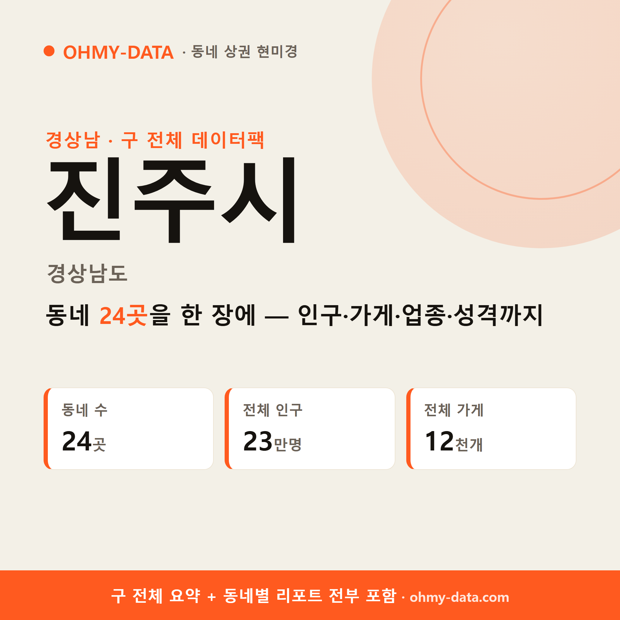진주시 상권 데이터팩