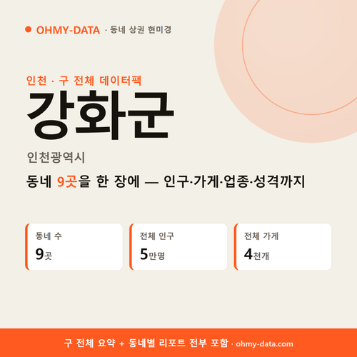 강화군 상권 데이터팩