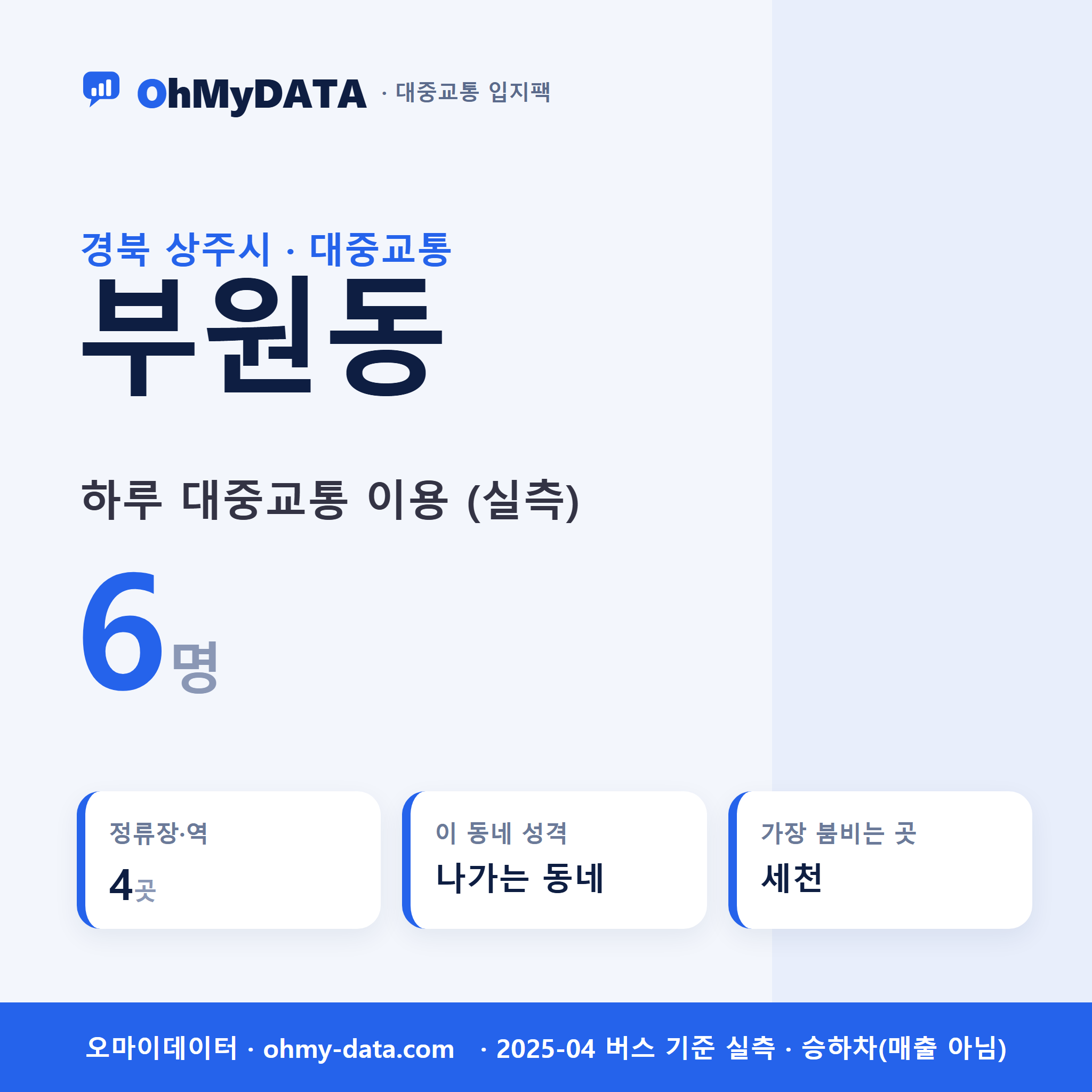 부원동 대중교통 입지팩 표지