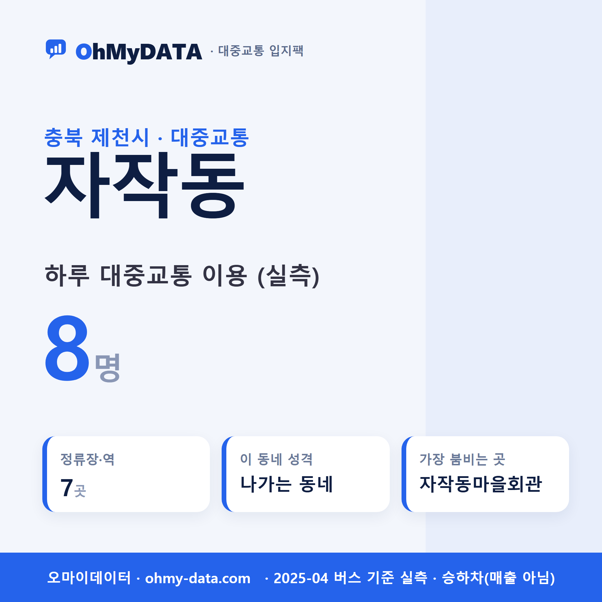 자작동 대중교통 입지팩 표지