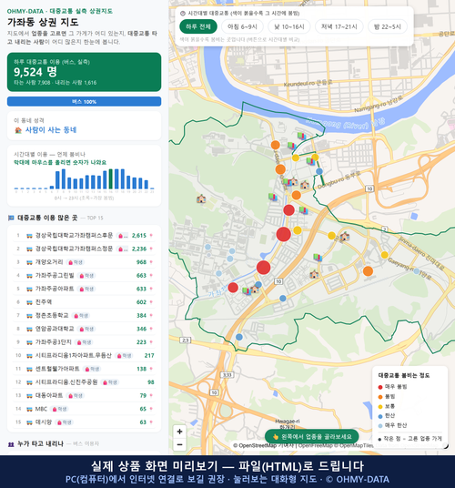 인터랙티브 지도 미리보기(실제 상품은 클릭형 HTML)