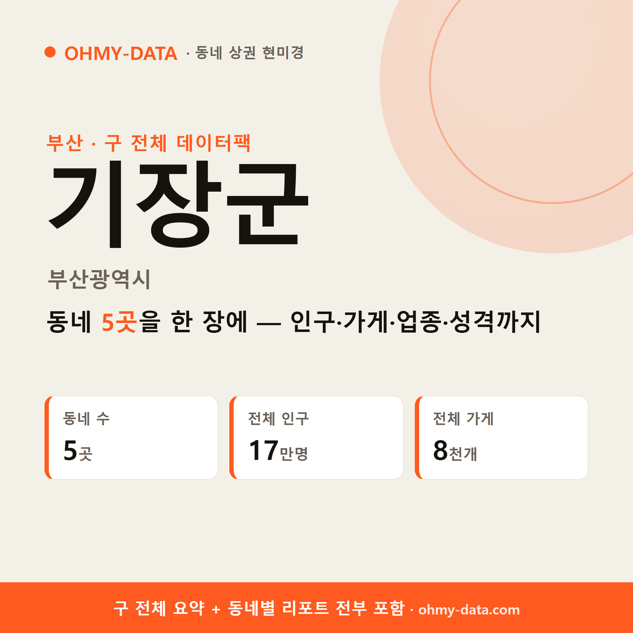 기장군 상권 데이터팩
